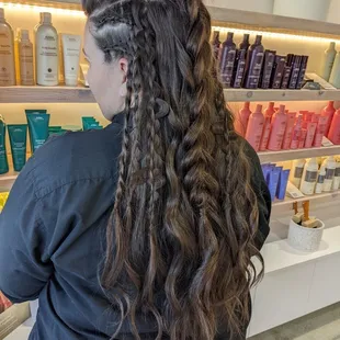 Fun Viking inspired updo by Annie