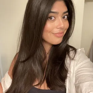 Long layers with face framing pieces