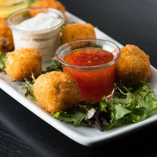 a platter of deep fried food