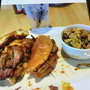 Sliced Brisket Sandwich