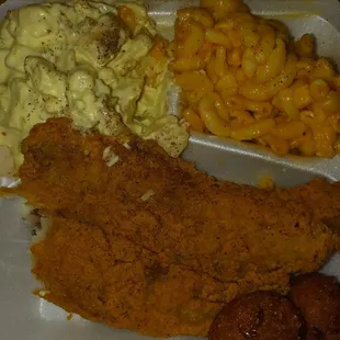 Whiting snack. Lots of bones