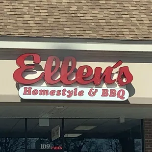 The sign, while I sit in my car and wait for my food