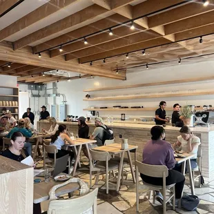 Indoor dining area