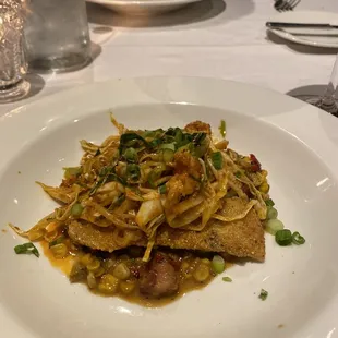 Cornmeal Crusted Striped Bass