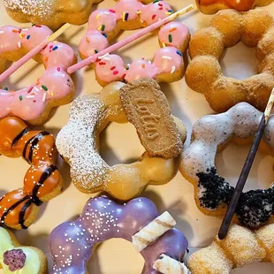 a variety of doughnuts