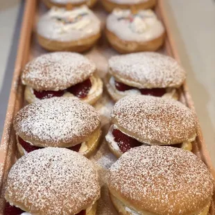 Strawberry split donuts!