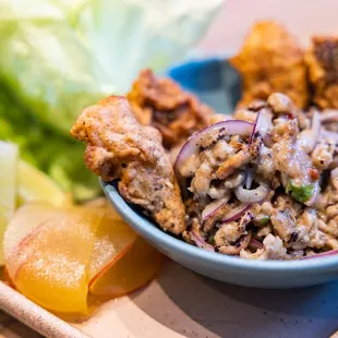 Fried Oyster Larb Gai