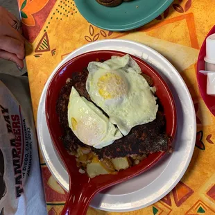 Corn beef hash skillet.