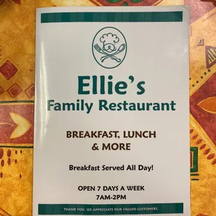 Breakfast, lunch and more. They added dinner on certain days.