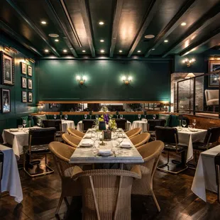 the dining room of the restaurant