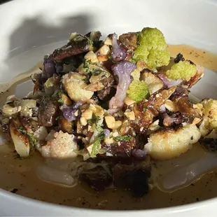 Roasted cauliflower appetizer