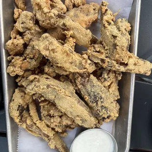 Fried Mushrooms Portobellos