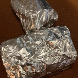 Foiled sandwich leftovers