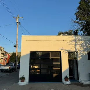 outside