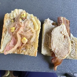 This was my takeout bbq chicken sandwich.... Not quite what I expected