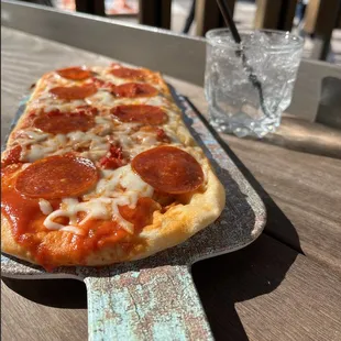 $3 happy hour flat bread and $3 happy hour well drinks