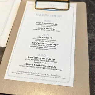 Happy hour snacks