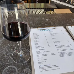$3 Happy Hour Red Wine