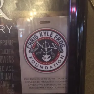 Chris Kyle Frog Foundation Challenge coin.