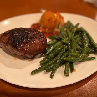 steak and green beans