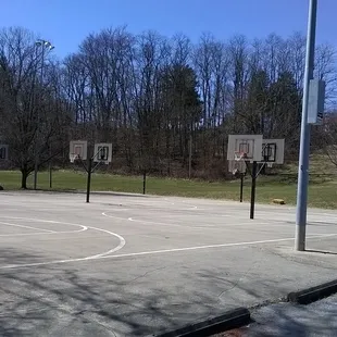six basketball courts