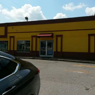 Side entrance.