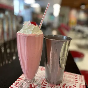 a milkshake and a shake