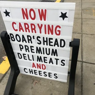 Sidewalk sign