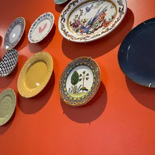 plates on a wall