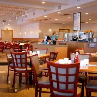 the dining area