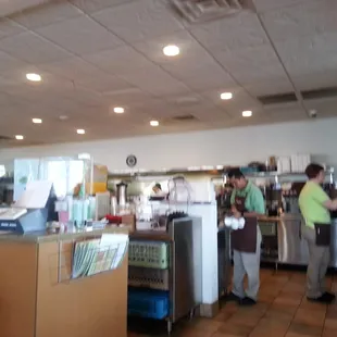 Kitchen area,  all open