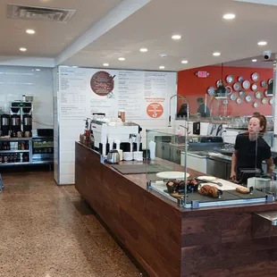 the interior of the restaurant