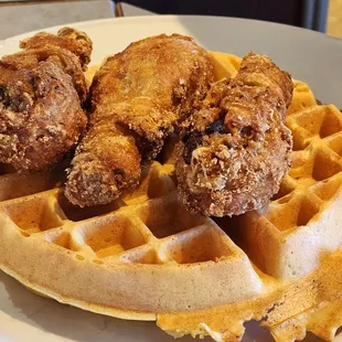 Chicken and waffles