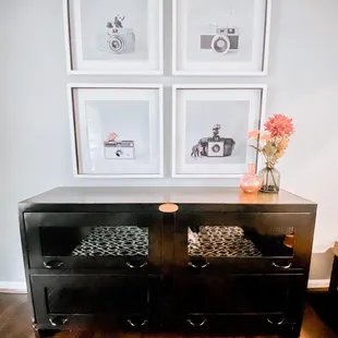 Amazing artwork and buffet/console!