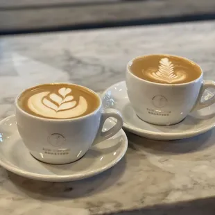 Two 8oz lattes