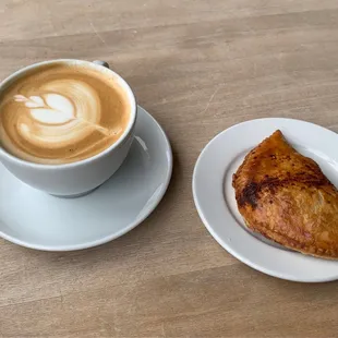 Cappuccino and Empanada