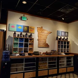the interior of elm creek brewing
