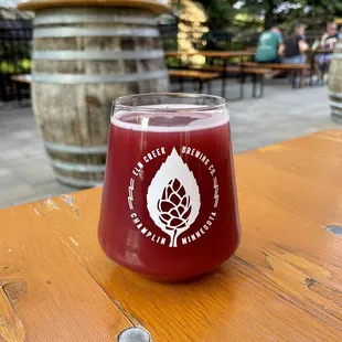 Rare Candy: Blueberry and Raspberry fruited sour, enjoyed on the patio
