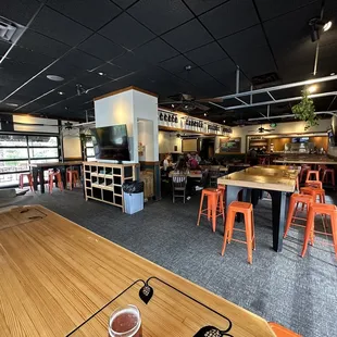 the interior of the restaurant