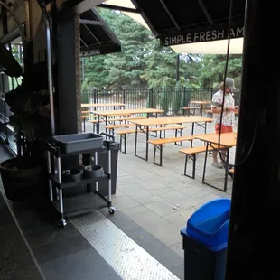 Entrance to the north side patio.