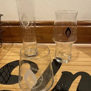 They have cool glassware