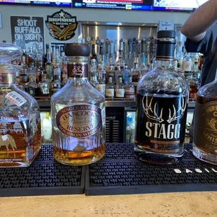 Elm Fork has rare rotating liquors such as these on this particular day