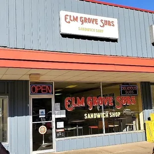 the front of the store