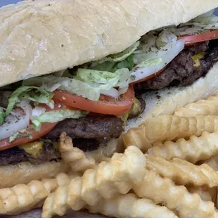 Cheeseburger sub