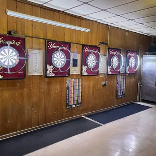 Just added new boards and lights 2024.  Thursday nite blind dart draw