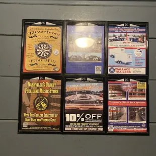 Bathroom literature.