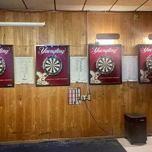 Dart boards.  Great shape.  Always open