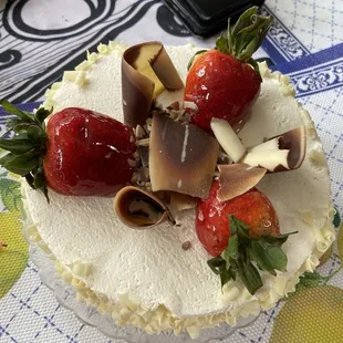 Smashed chocolate shavings under the cookie. A mess.