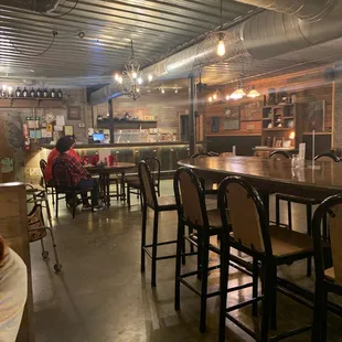 the interior of elm street brewing