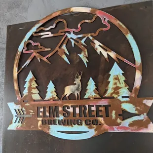 a deer and trees